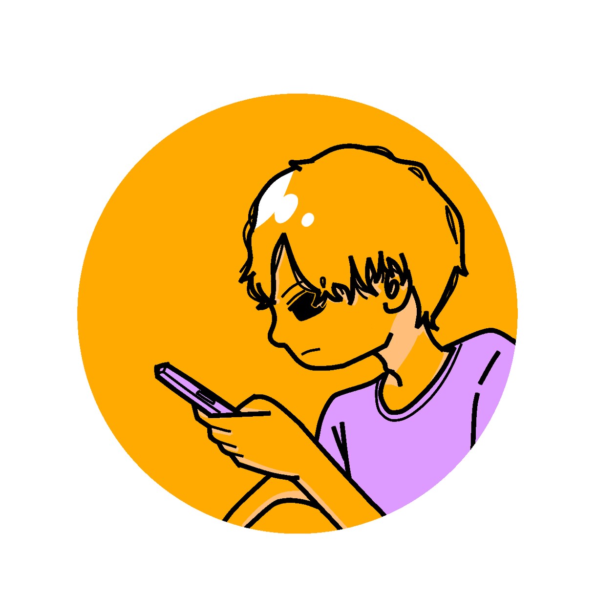ゆるかわ似顔絵アイコンお描きします SNSやLINEスタンプに！シンプル線画＋お好きな1色 イメージ6