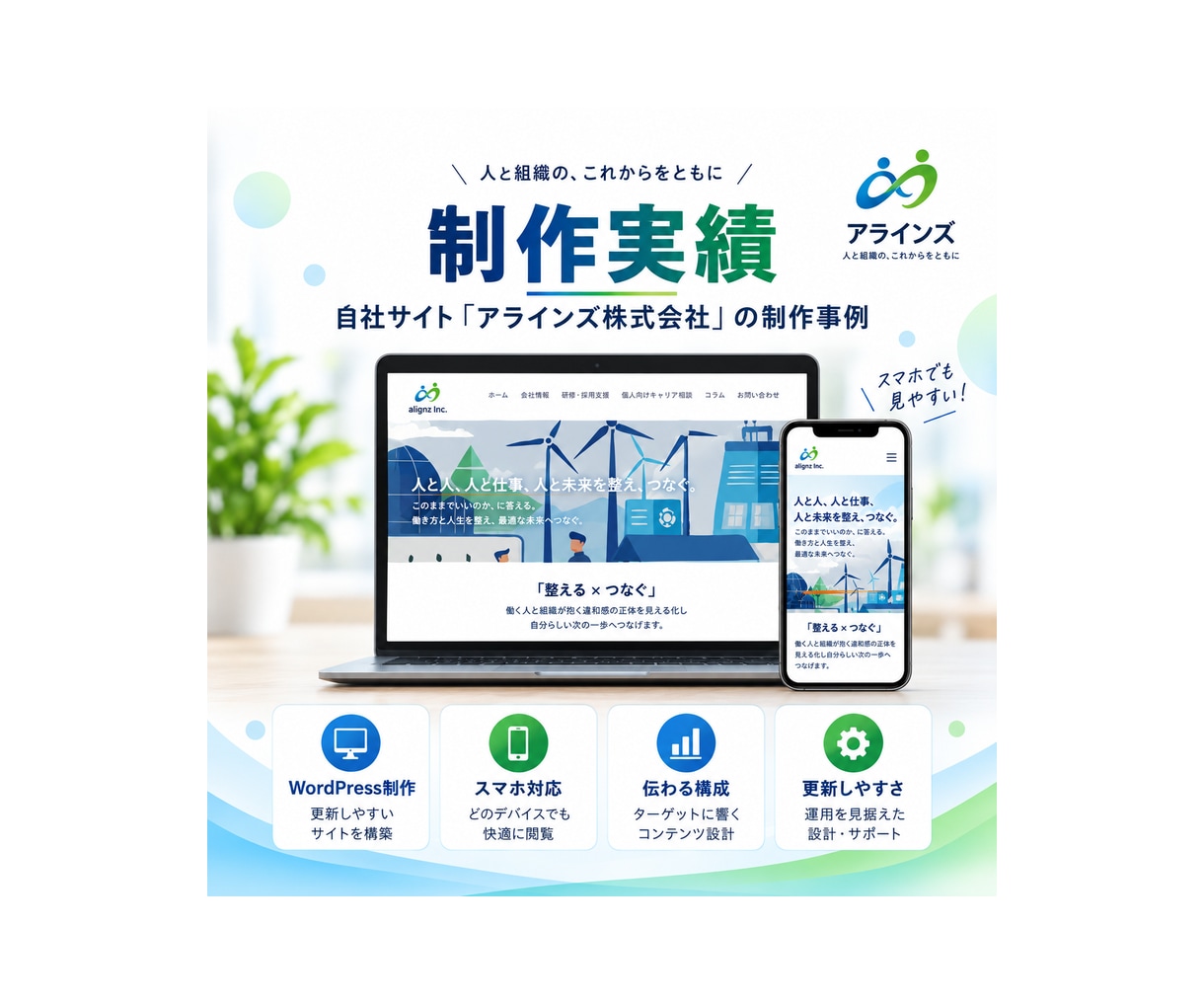 WordPressで伝わるHPを制作します 小規模事業・個人事業のHPを、相談しながら形にします イメージ2