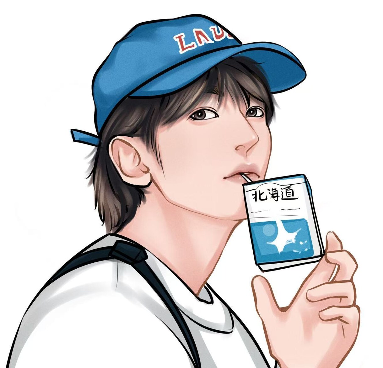 透明感のある韓国風リアルタッチ似顔絵描きます SNS映えする✨大人おしゃれな人物イラスト制作します イメージ9