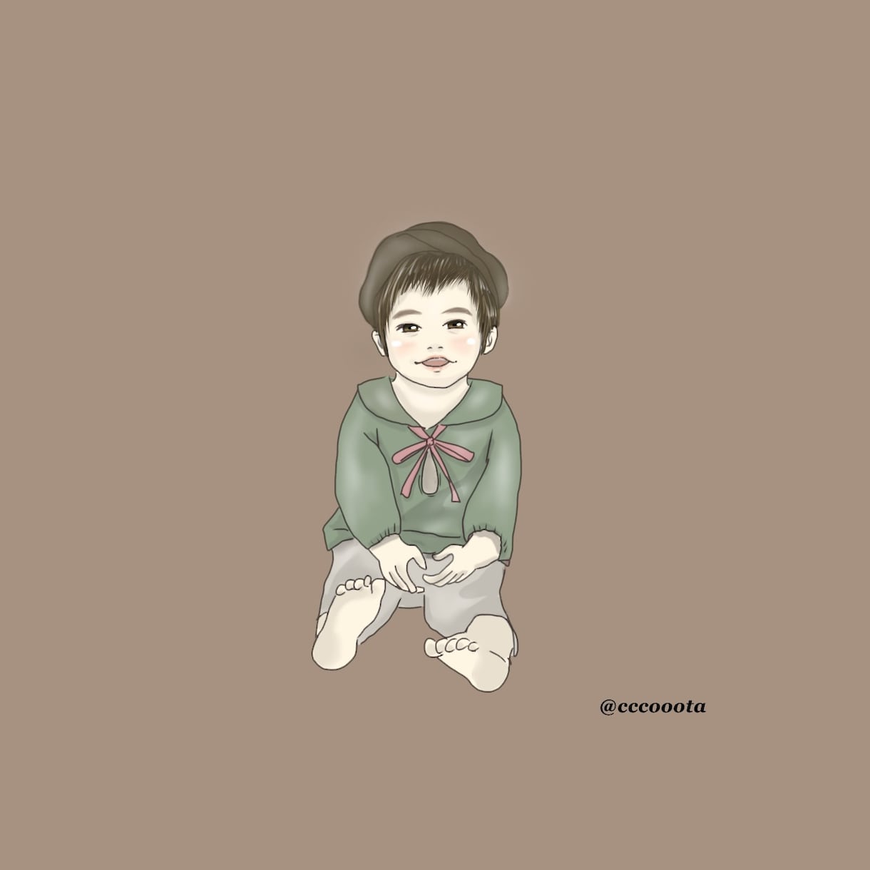 アイコン用【子供】のイラスト描きます お洒落でワンランク上のこどもアイコン描きます イメージ6