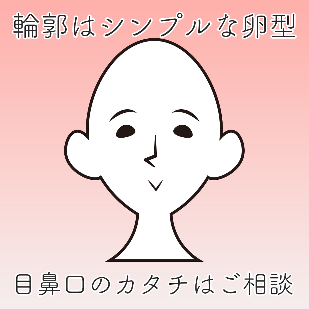 あなたの個性をイラストにします シンプルでおしゃれな似顔絵制作 イメージ2
