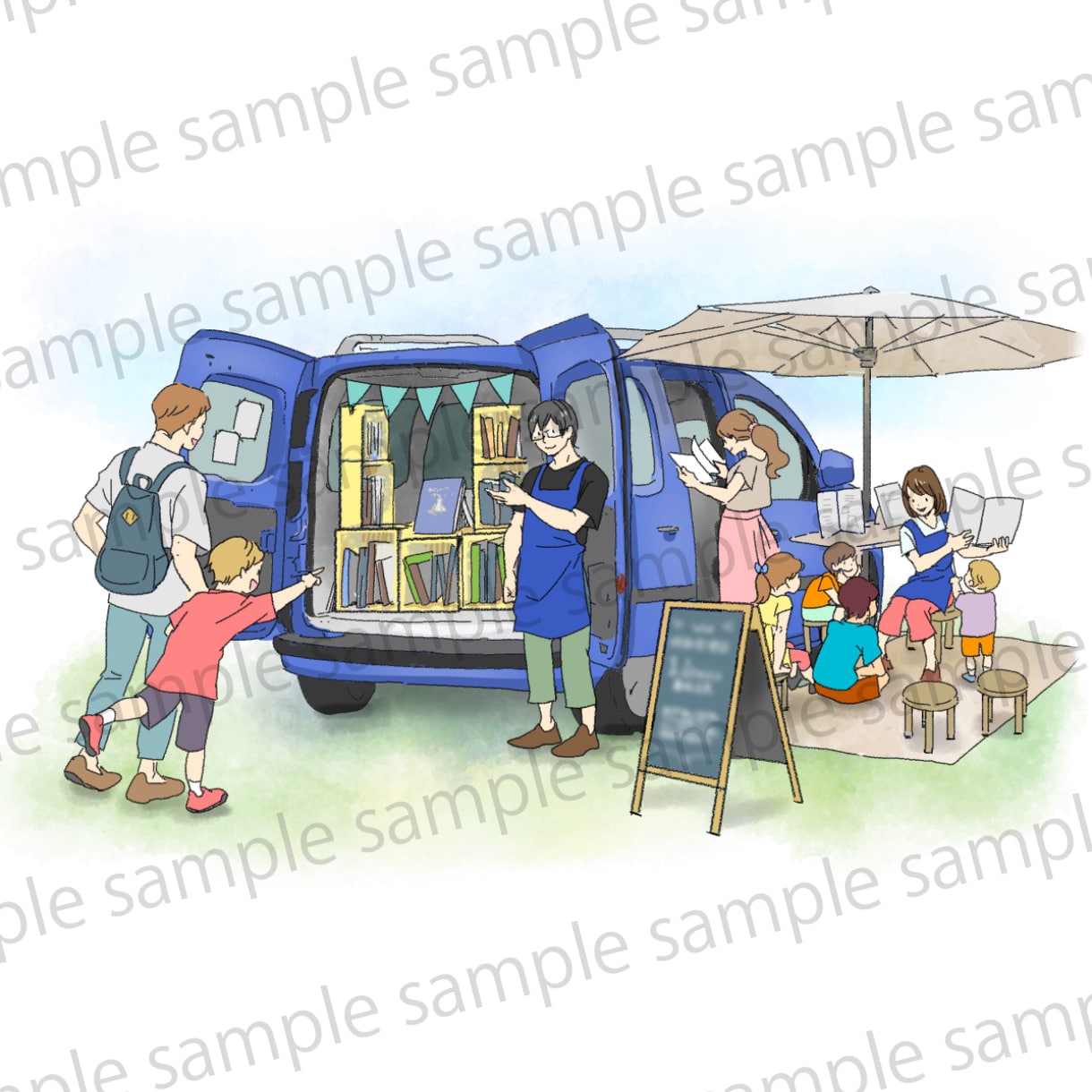 高品質！ちょっぴりパースの挿絵イラストを描きます 背景 小物の指定無料！ビジネス、宣伝広告、挿絵に イメージ2