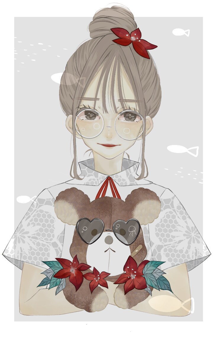 女の子向けのイラストを描きます ゆるふわで綺麗めなデザインです。 イメージ3
