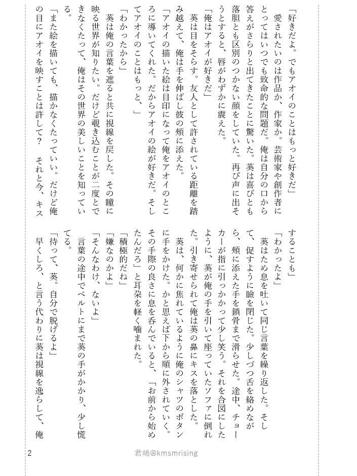 夢小説・CP小説(男女・BL・百合)書きます 文字単価2.2円！参照すべき原典の取材も承ります。 イメージ3