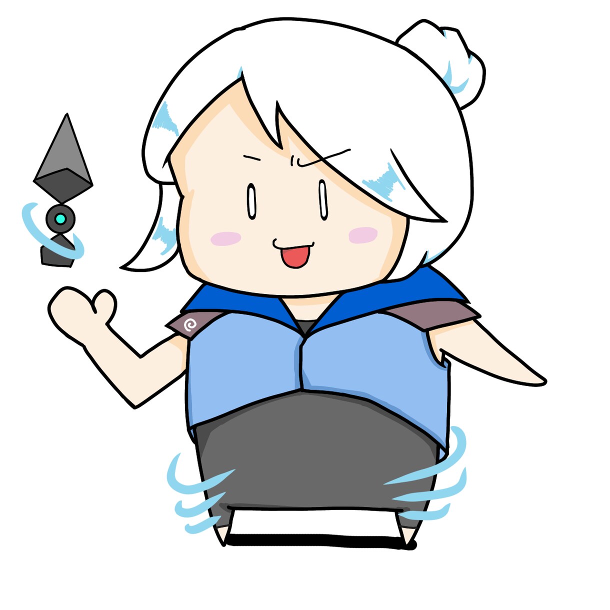 超格安！！2頭身のミニキャラ描いて動かします 格安！！納品迅速！！かわいいゆるふわな動くイラストです。 イメージ5