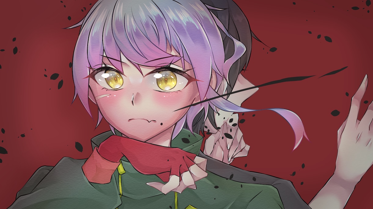 動画サムネイルや1枚絵など！イラストを描きます 動画用やグッズなど、等身・ミニキャラ問わずご相談ください！ イメージ1