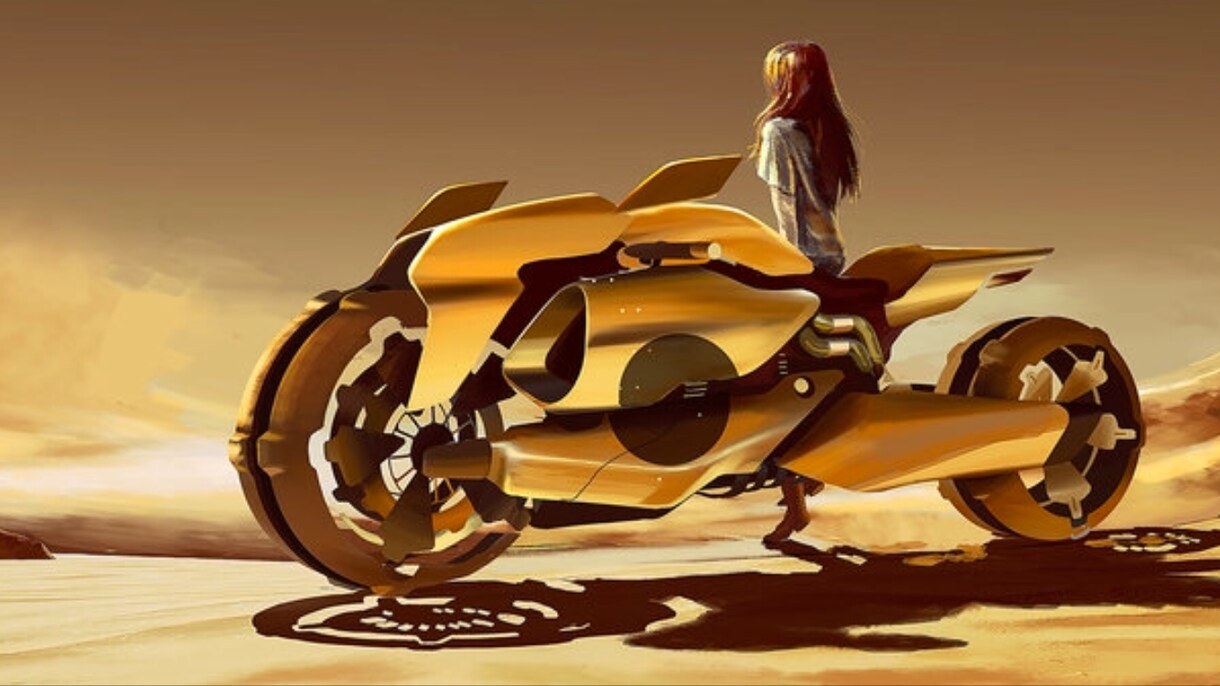 車、バイクのハイクオリティスケッチ作成致します 車、バイクのハイクオリティースケッチ作成します。 イメージ3