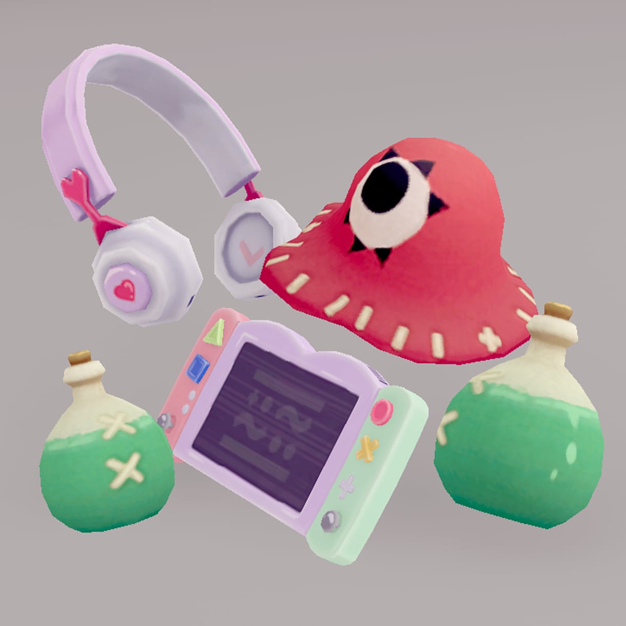 3D小物5点セット 制作します インディーズゲームや小規模開発向けの3D小物制作します！ イメージ2
