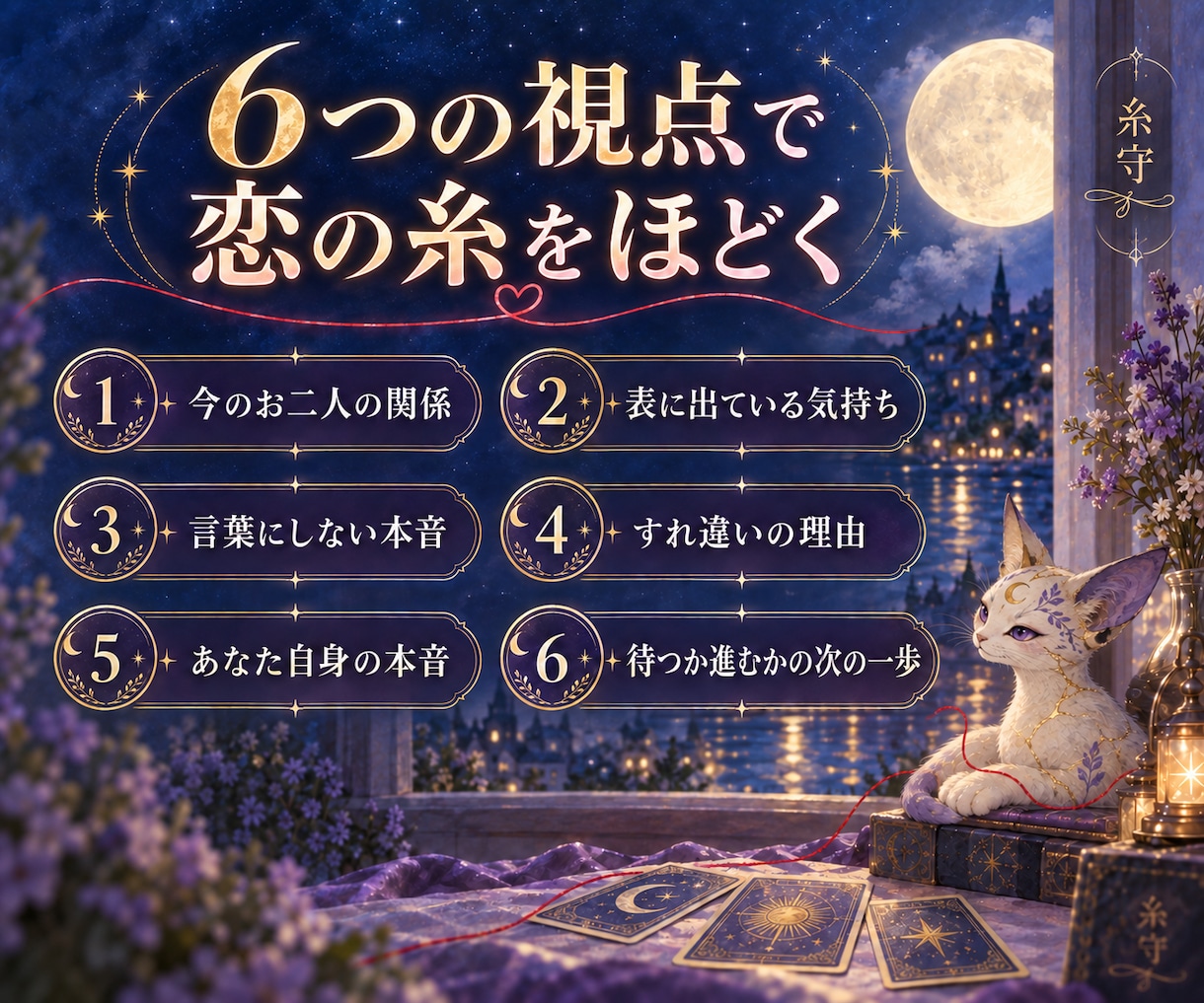 待つべき？離れるべき？彼の本音を占います タロット×数秘｜2,000文字で次の一歩まで鑑定 イメージ2