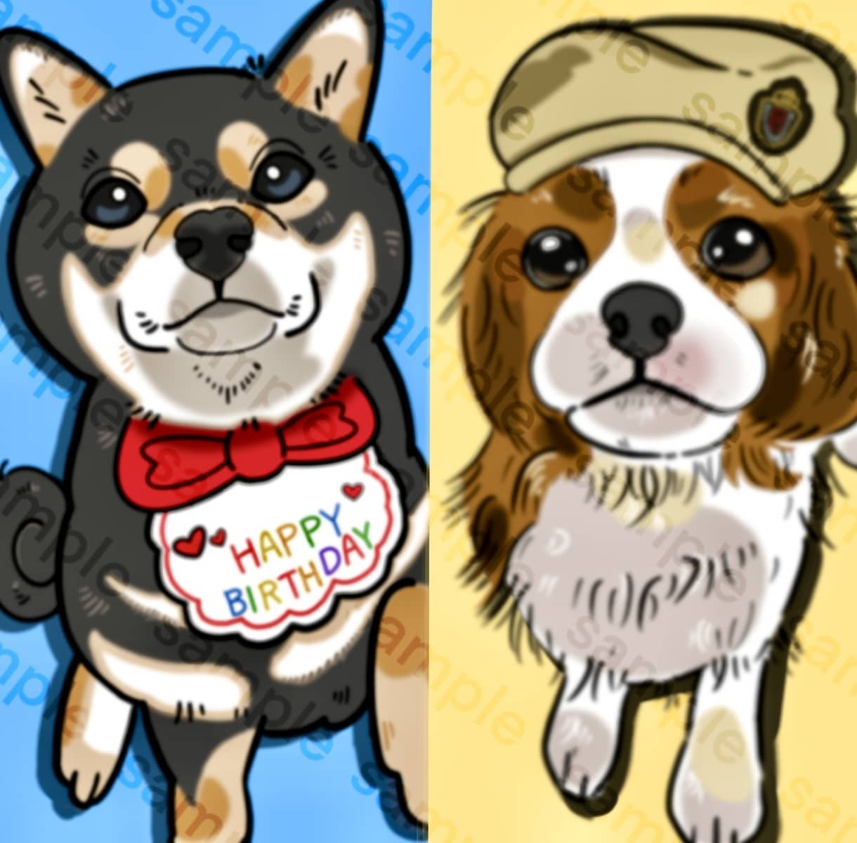 ペットのイラスト｜可愛いデフォルメ風に描きます 【最短5日納品】 SNSアイコン、自分用グッズ、贈り物 イメージ1