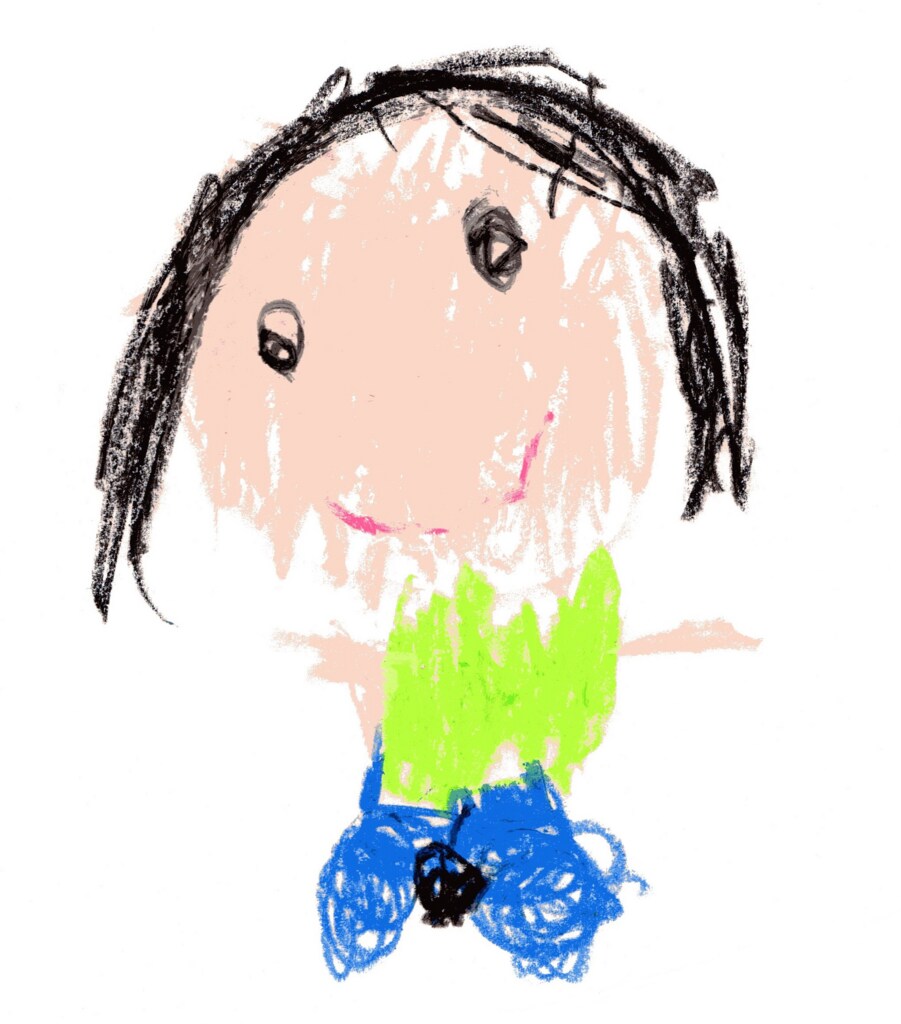 子どもの描いた絵をペイントしてデータ化します データ化することでオリジナルグッズの製作が簡単にできます イメージ2