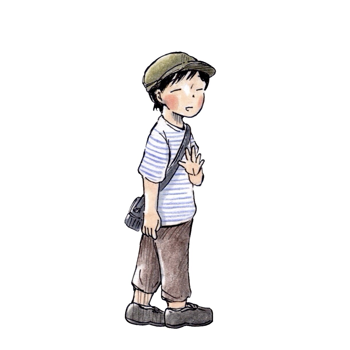 温かみのある手描きイラストを制作します 日常の一場面を、懐かしく、やさしいアナログタッチで描きます イメージ9