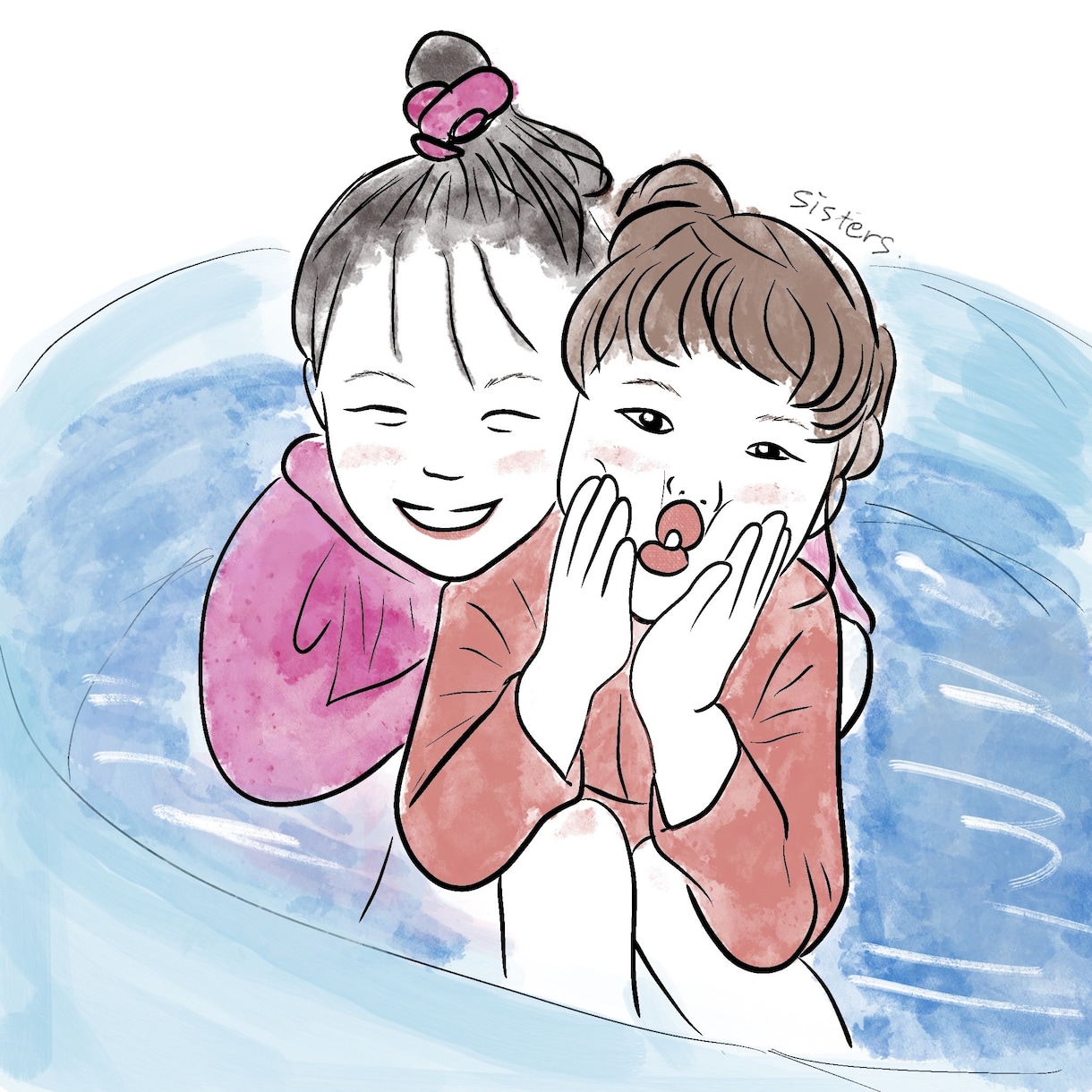 写真をシンプルにほっこりする線画で描きます アイコンに！プレゼントに！癒されるイラストにします♡ イメージ6