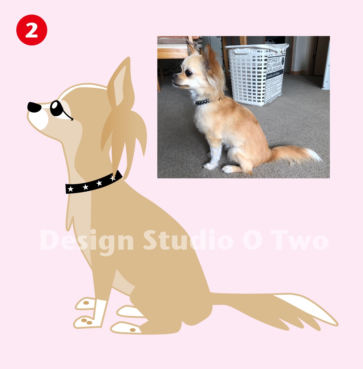 お写真を元に大切なペットのイラストを作成します デザイナーが作成するデザイン化したオシャレなイラスト！ イメージ2