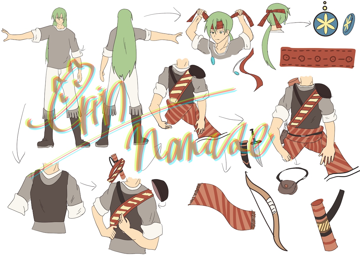 ゲーム・TRPG用の全身立ち絵を制作します ファンタジー衣装・キャラクターデザインもお任せください！ イメージ8