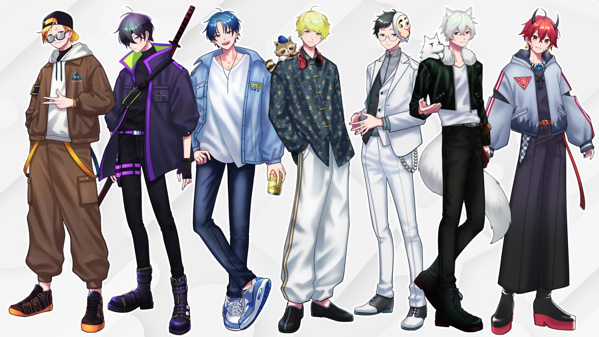 Vtuber・TRPG｜オリジナル立ち絵描きます 活動を輝かせるオリジナルキャラをお届けします イメージ1