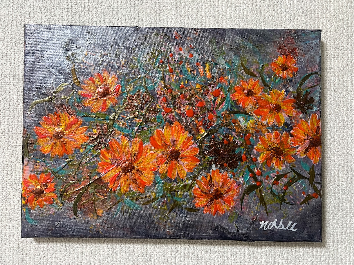アクリル画、何が届くか楽しみなアートをお届けします 【原画】一点ずつ丁寧に描いたアクリル画を配送します。 イメージ4