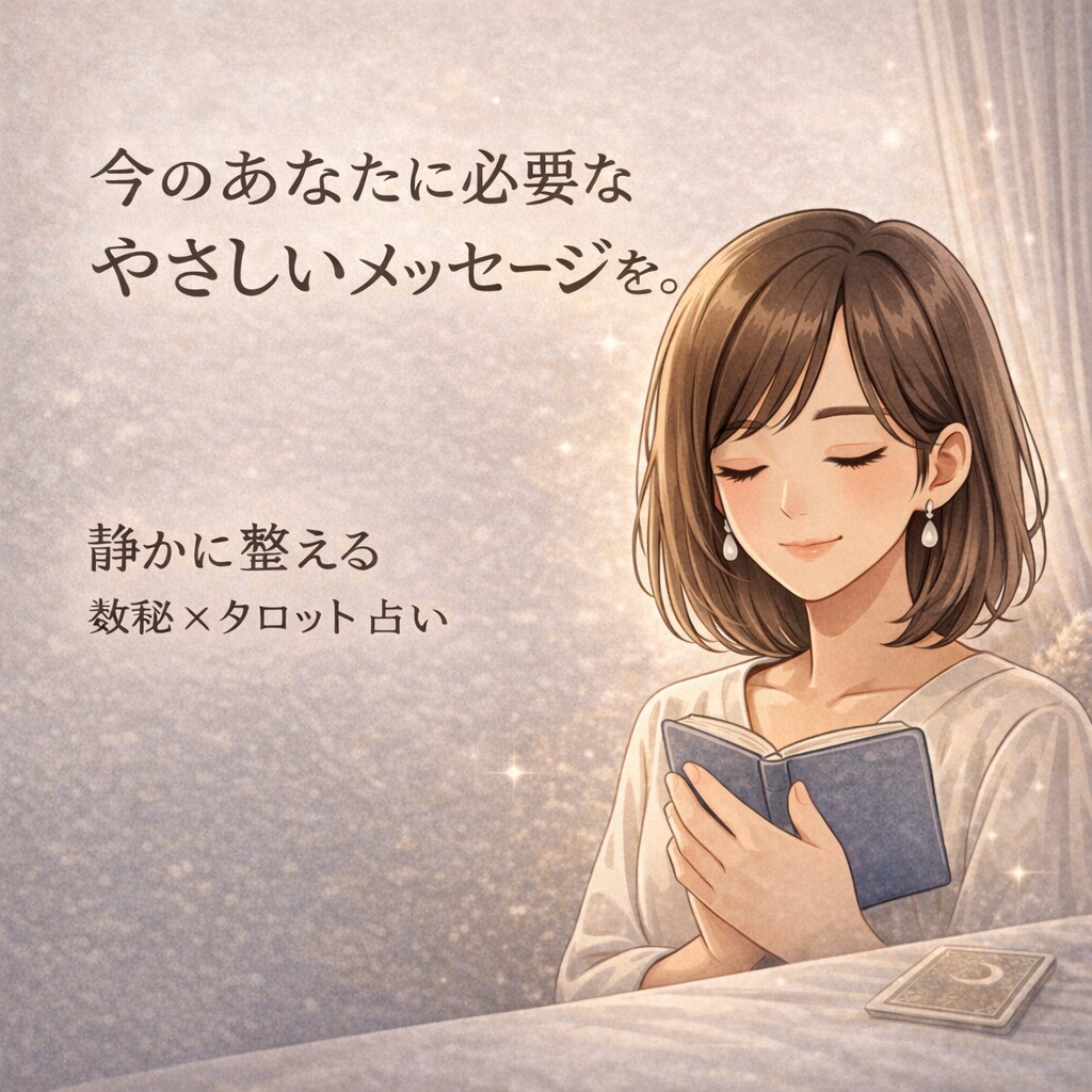 静かに整える｜数秘×タロットで占います ― 答えをもらう占いから、自分に戻る時間へ ― イメージ1