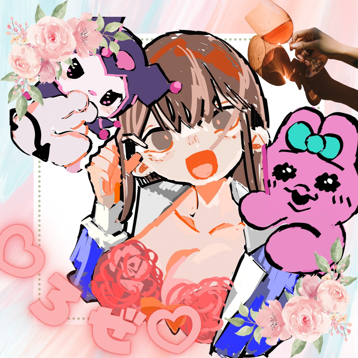 SNSアイコンイラスト作成します 可愛いからかっこいいまで、独特な色彩感覚で貴方だけのアイコン イメージ2