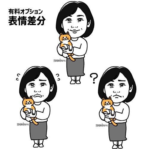 雰囲気が伝わるシンプルな似顔絵作成します 直接顔出しは控えたい、自分のキャラクターをアピールしたい方へ イメージ5