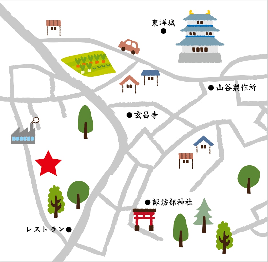 イラストタッチの地図を作成します 柔らかく親しみやすいイラストで地図をわかりやすく。 イメージ4