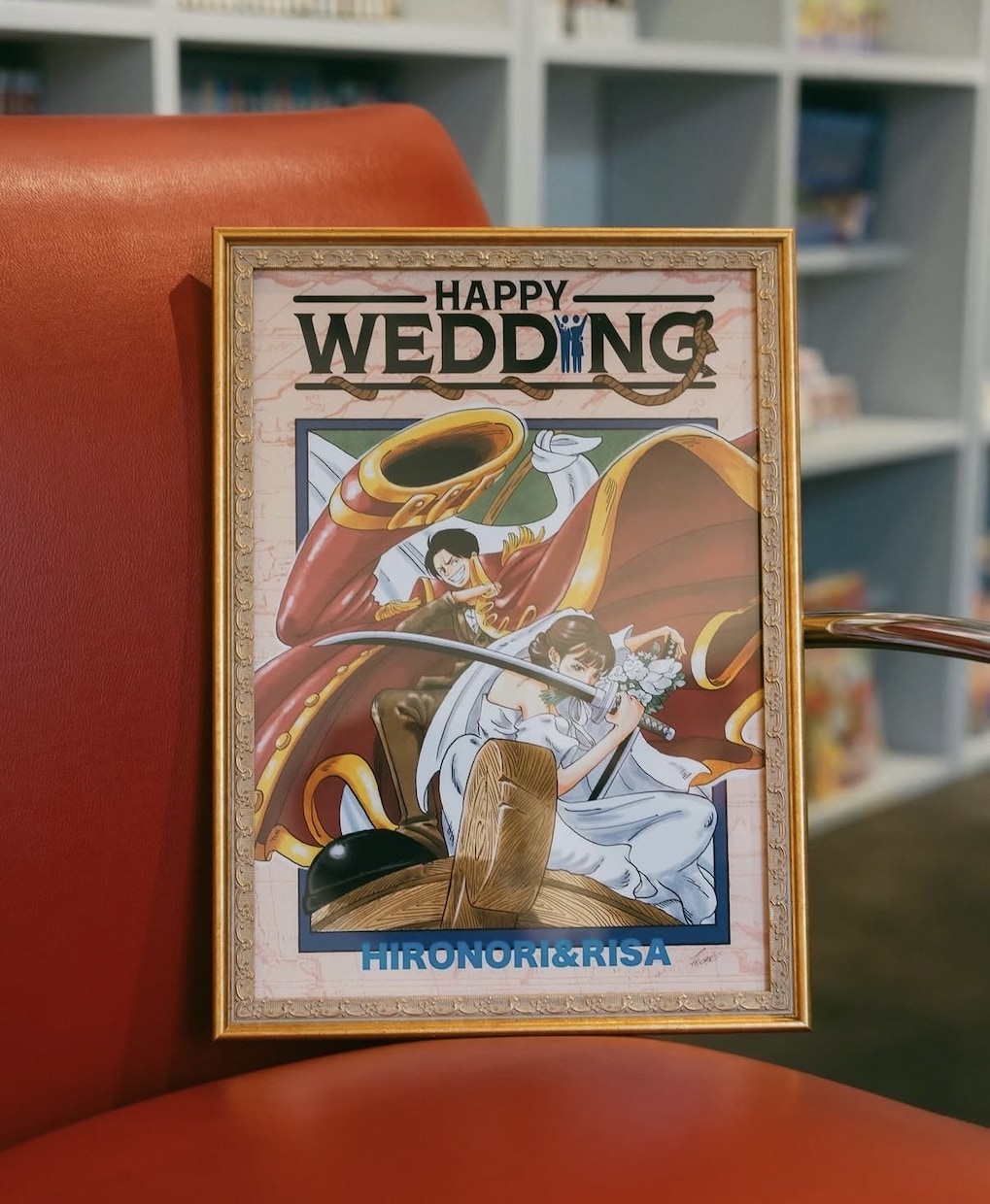 ワンピース風にウェルカムボードの似顔絵描きます 結婚式のウェルカムボードやプレゼントご注文の方にオススメ！ イメージ8