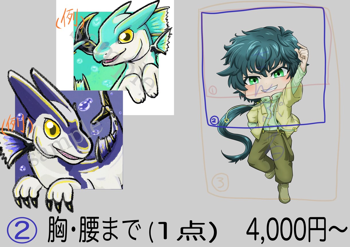 ご相談くださいませ、かわかっこいいアイコン描きます 描き込み量によっては料金が変動します イメージ3