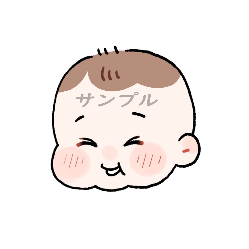 赤ちゃんやお子さまのかわいい似顔絵描きます SNS等のアイコンに！記念日のお祝いに！プレゼントに！ イメージ2