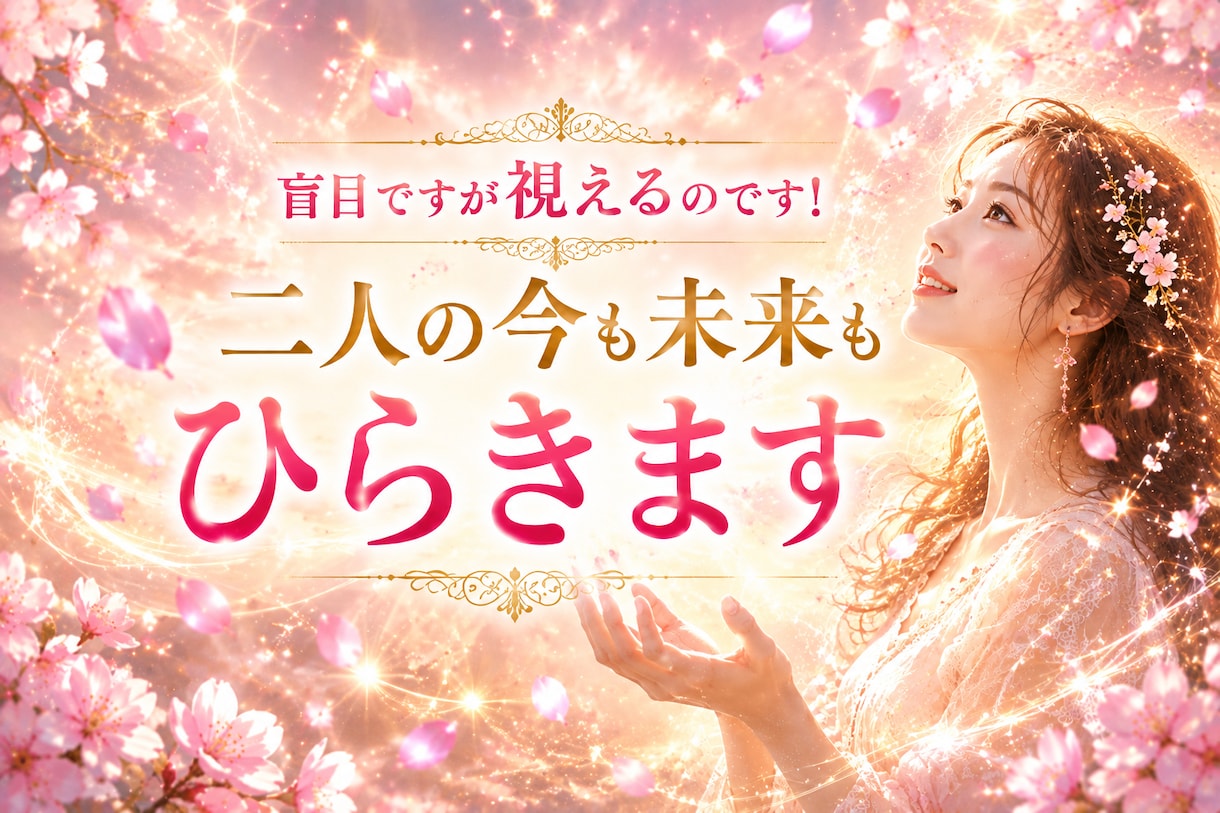 盲目ですが視えるのです！貴方の今も未来もひらきます 眠っていた才能と運の門を開き今も未来も一番楽な流れへ整えます イメージ9