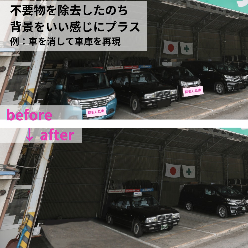 迅速納品1000円〜不要物除去 / 各種加工します 不要物除去/色調補正/レタッチ/合成/各種加工/白背景 イメージ5