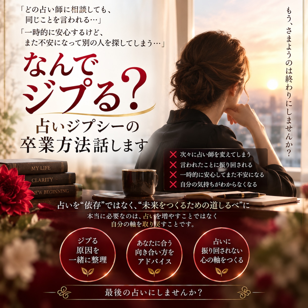 元特別鑑定師＆経営者★占いジプシー終わらせます 悩む視点を変えれば終わる！占い依存を解く思考術伝えます！ イメージ1