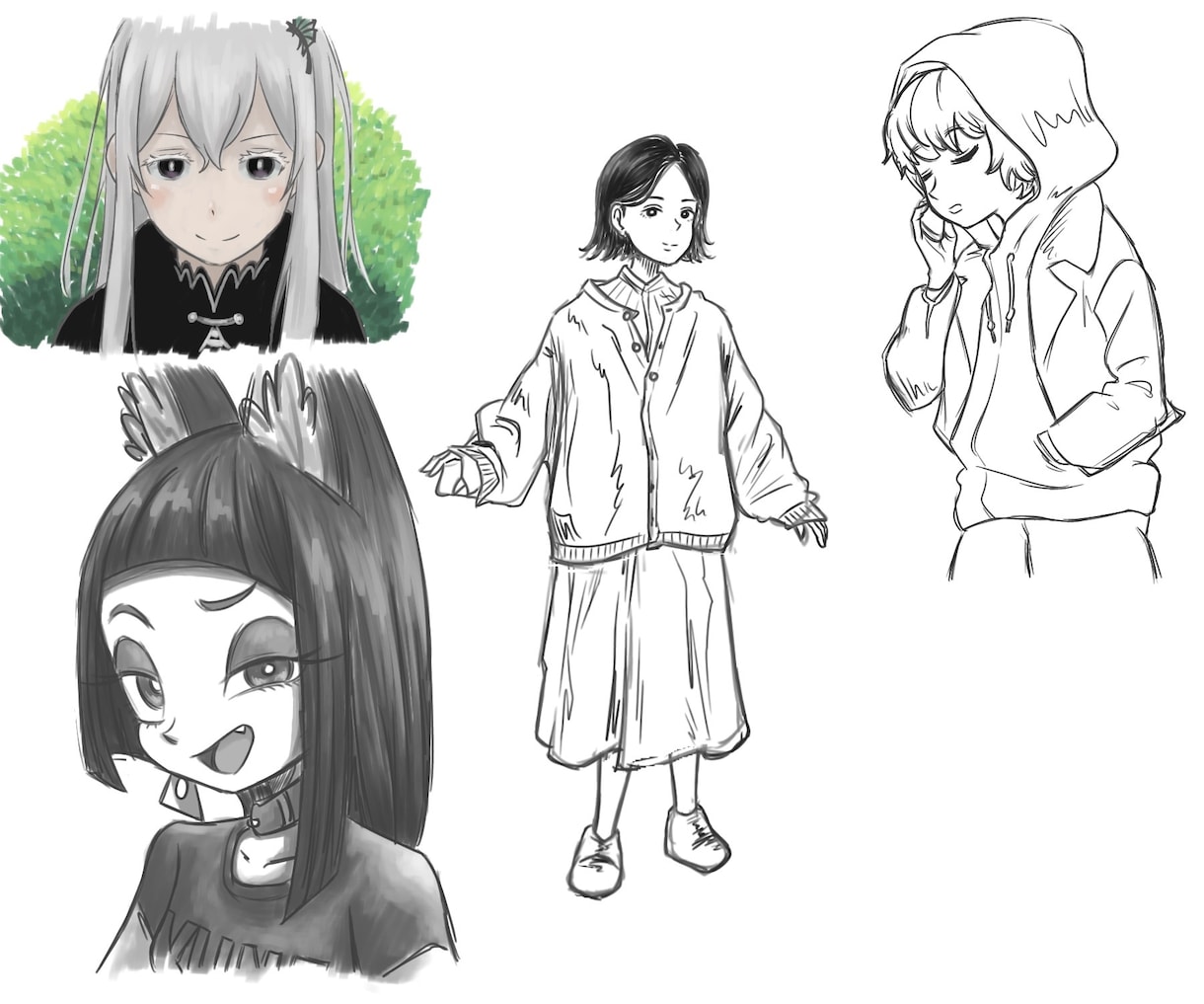 漫画テイストで描きます 漫画のタッチに寄せて描くこともできます。 イメージ4