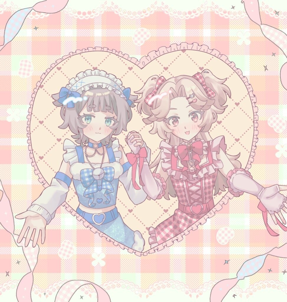 貴方のキャラクターを可愛いく描きます 可愛いモチーフ背景や衣装を描くのが得意です！ イメージ9