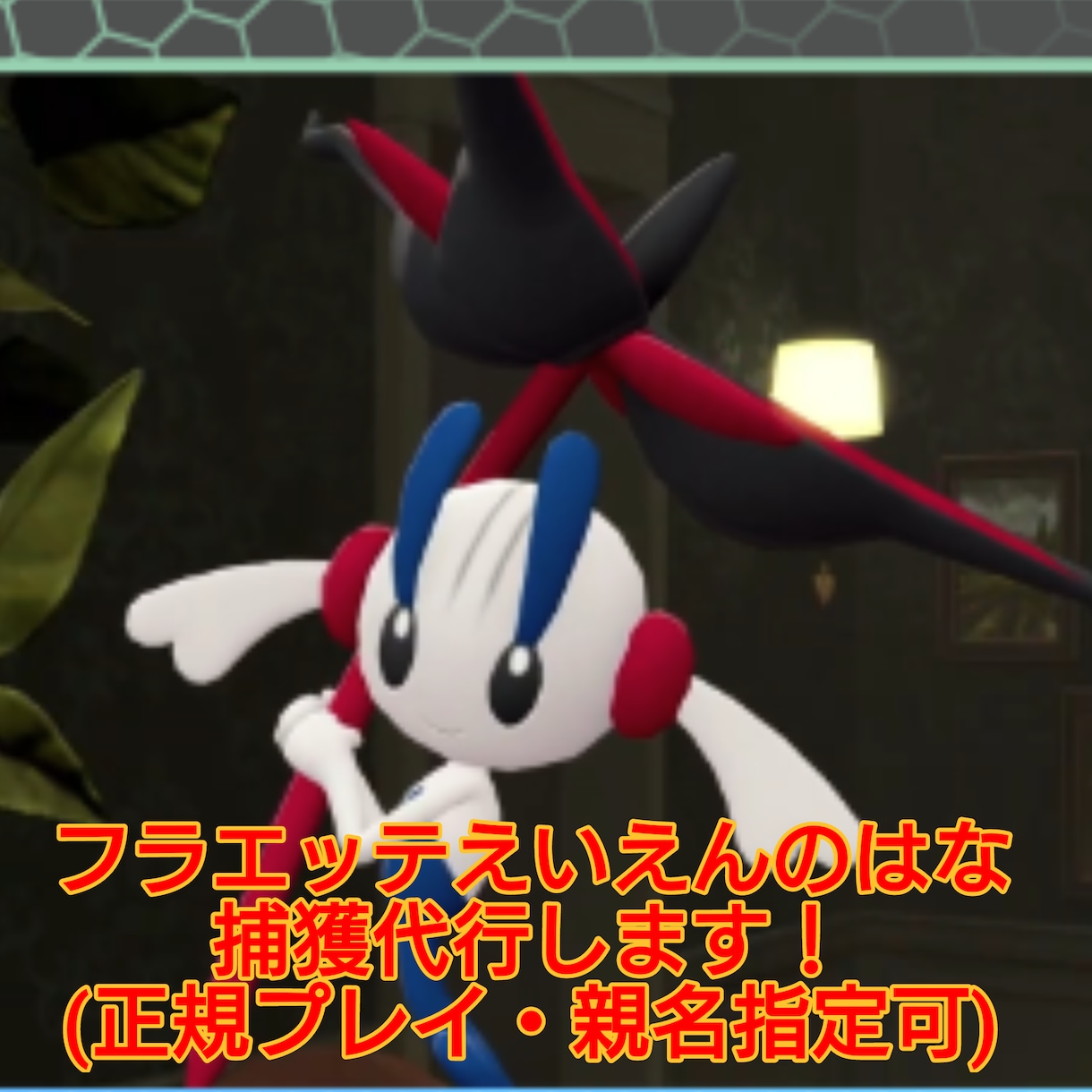 ポケモンチャンピオン用のポケモンの捕獲代行します フラエッテえいえんのはな対応しております！ イメージ1