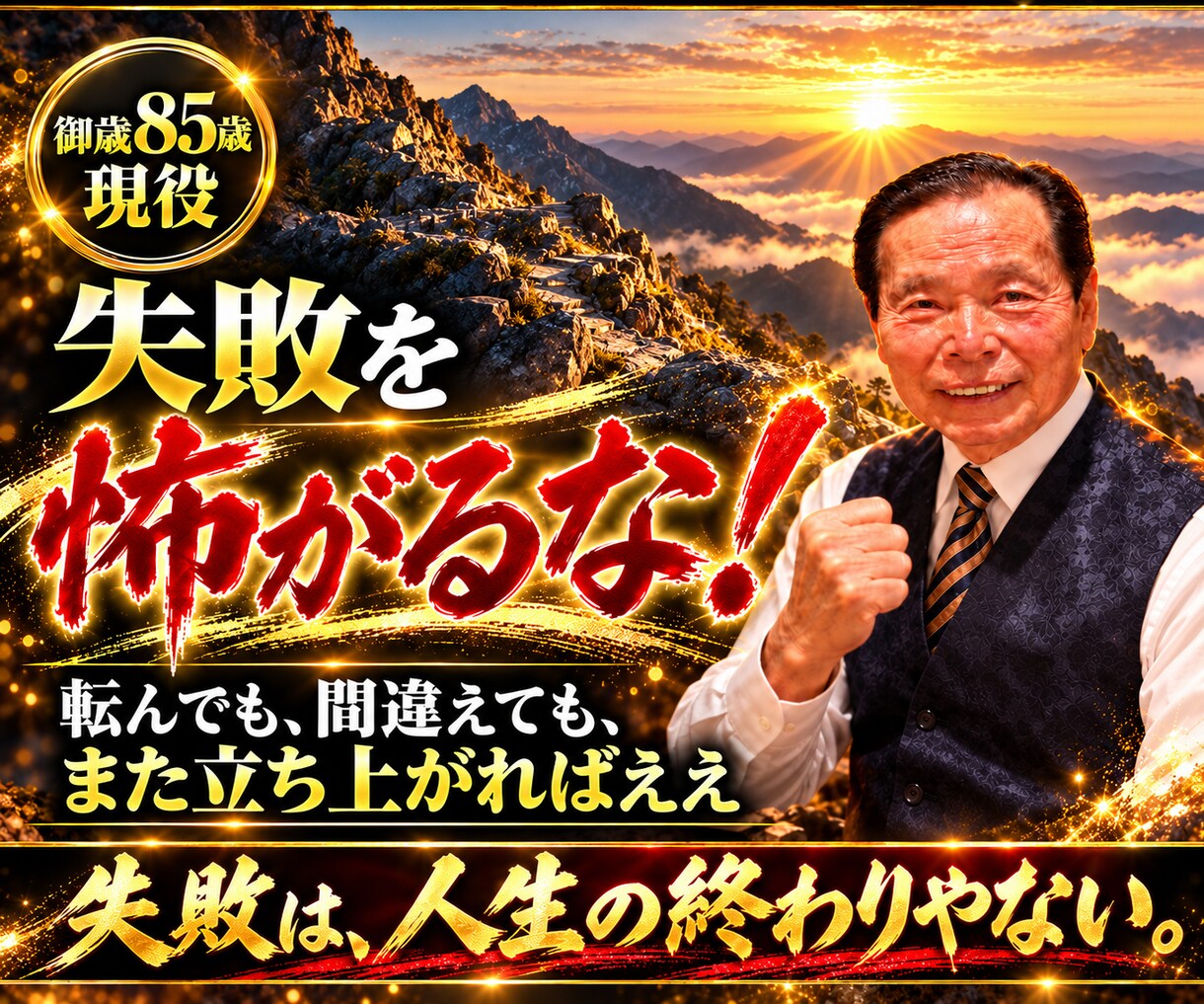 85歳現役が愛のムチであなたを叱咤激励します 人生の岐路に立つ貴方へ！勇気が湧く本気の一喝を届けます イメージ7