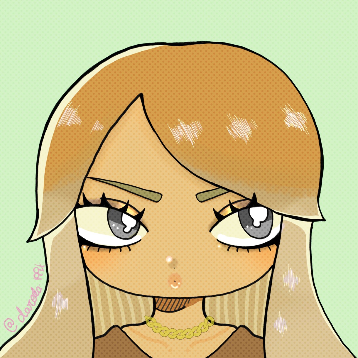 POPで可愛い似顔絵アイコン描きます 独特な雰囲気の可愛い似顔絵アイコンをメインに描きます！ イメージ2