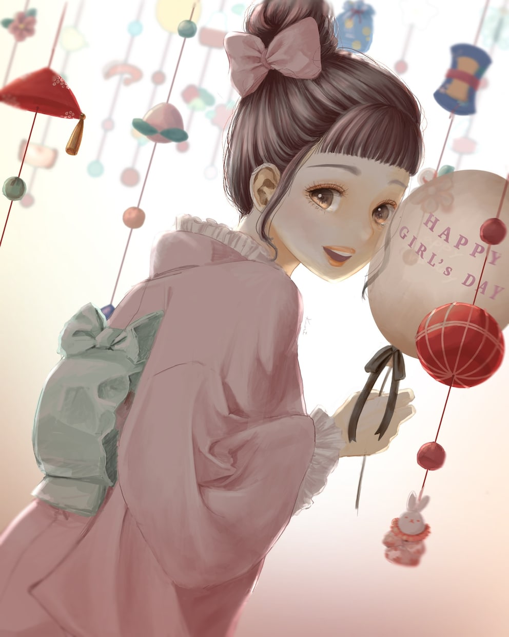 柔らかな色彩の人物イラストお描きします 優しくて幸せな雰囲気のイラストが得意です イメージ6