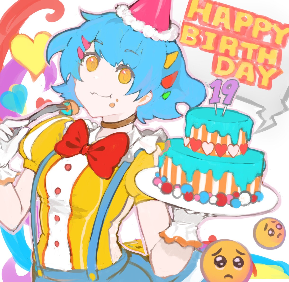 お好きな絵柄でお描きします 主に女の子、食べ物、動物などが得意です。 イメージ3