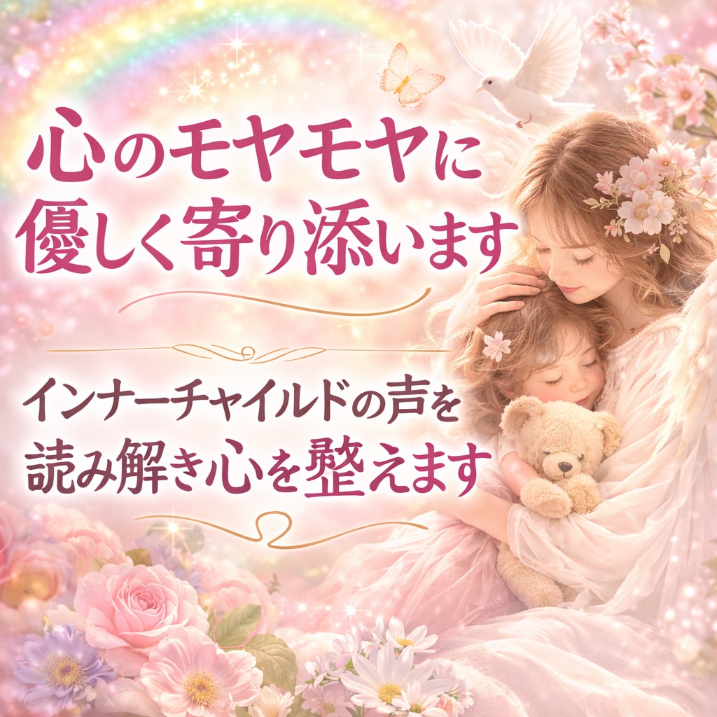 心のモヤモヤに優しく寄り添います インナーチャイルドの声を読み解き心を整えます イメージ1