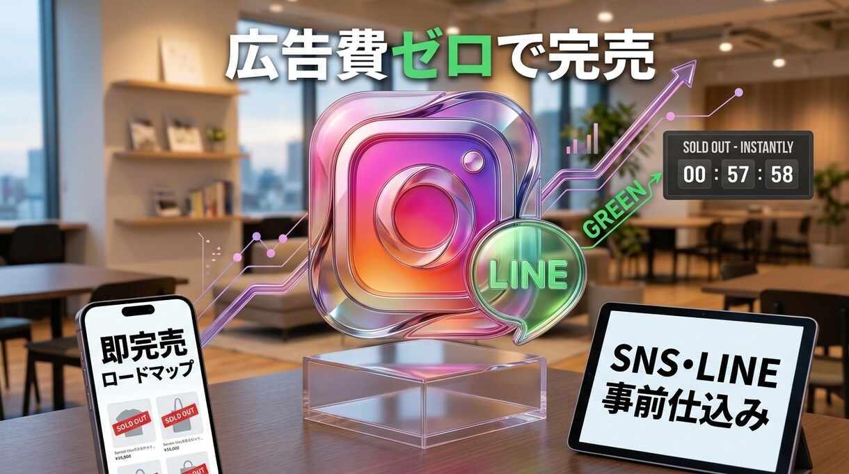 インスタで即完売を叩き出す仕込みを伝授します 私のお店がアカウント開設から6か月で行列店舗をつくった施策 イメージ1