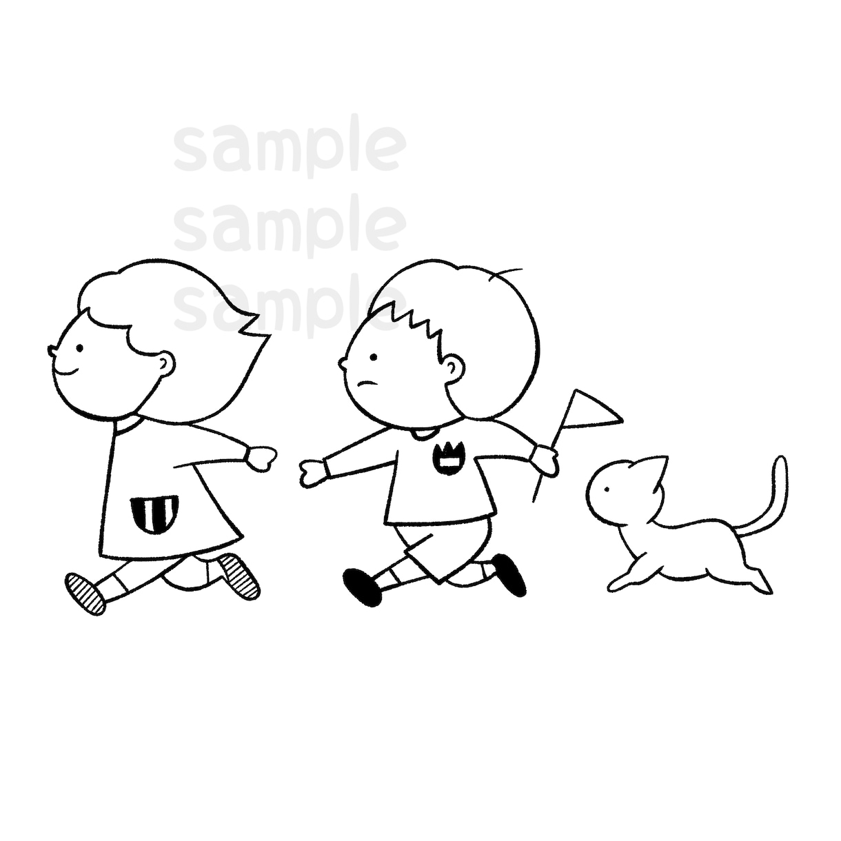 ほっこり☺︎シンプルなイラスト作成します 商用OK！ちょっとした挿絵や記念に◎ イメージ5