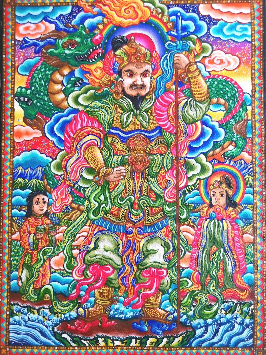 仏画・人物画・建物のアクリル画を描きます あなただけのカラフルなアクリル画をお手元に イメージ4
