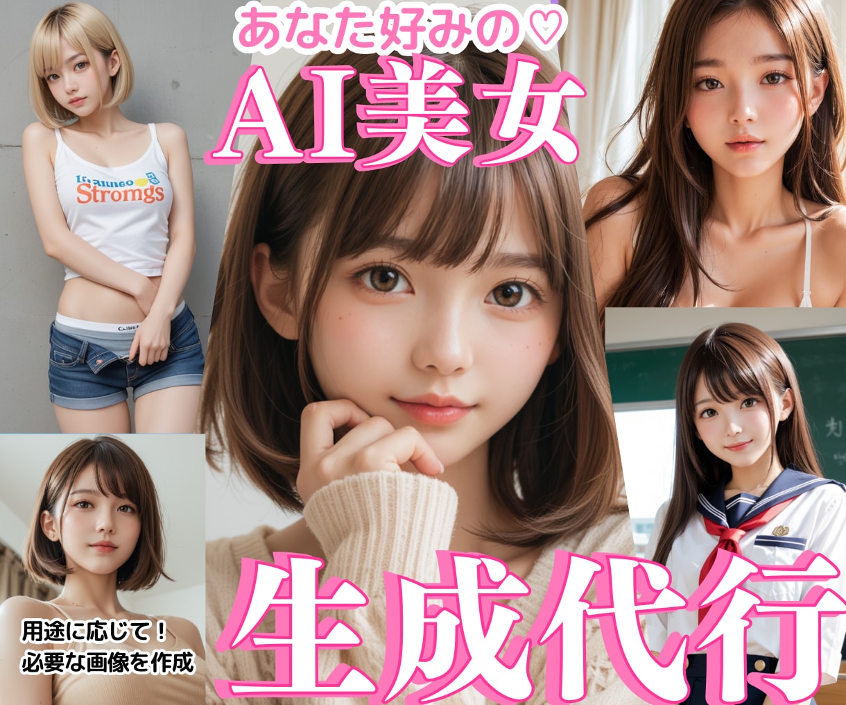 画像生成代行承ります 5枚お作り！販売サイトで200枚以上の画像販売実績あり！ イメージ1