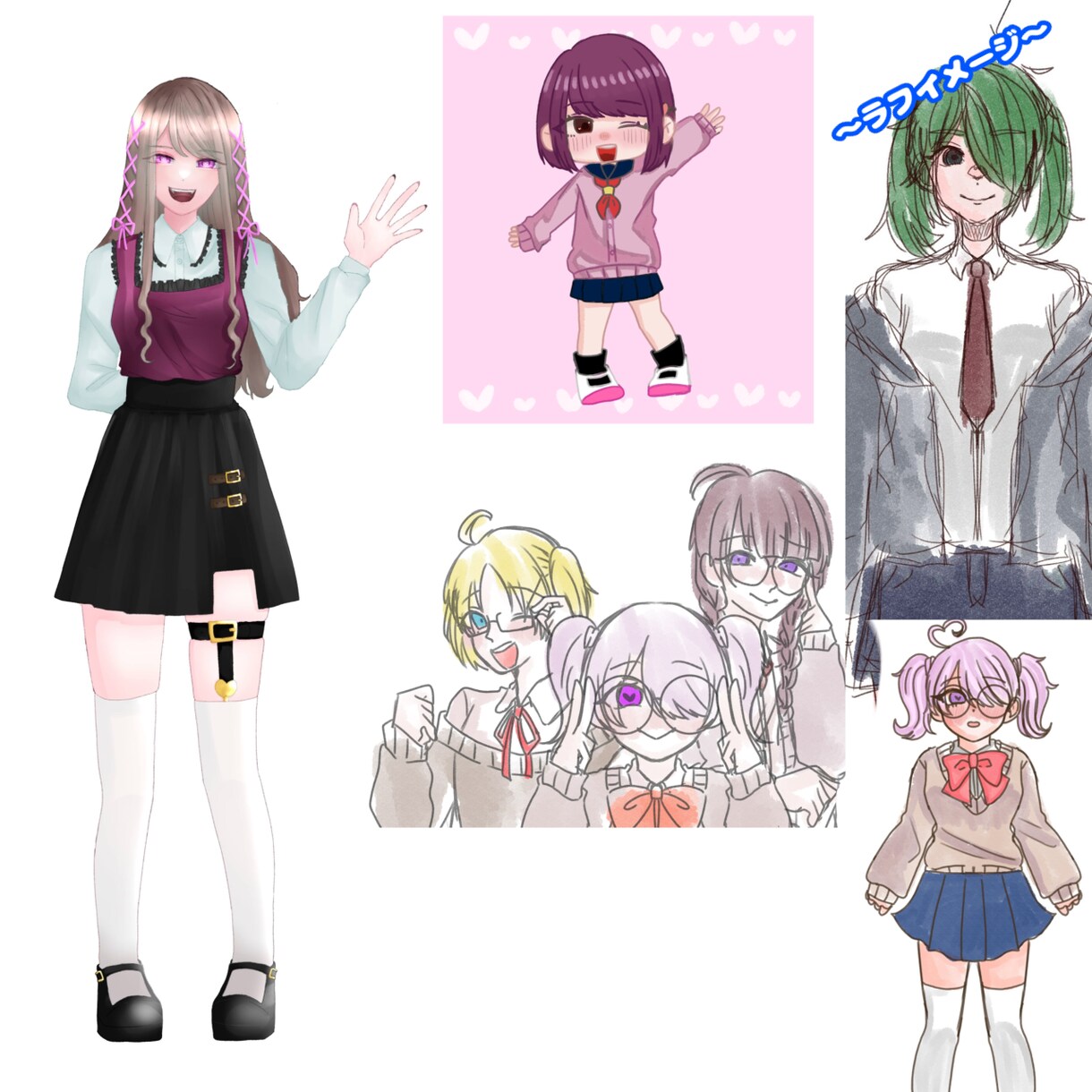 オリジナルイラスト作成します アイコンから立ち絵まで描かせていただきます イメージ1