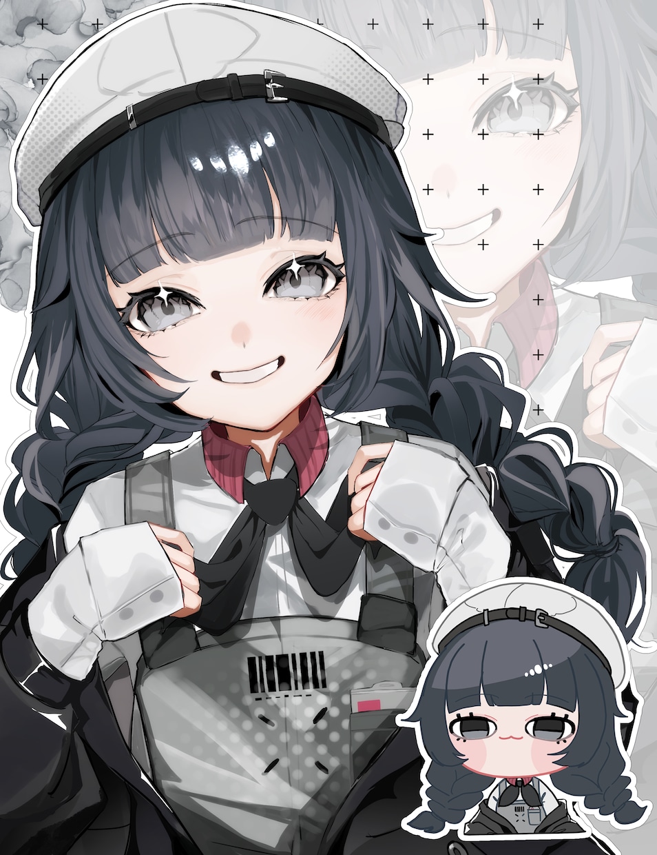 お買い得！ウエストアップ+ミニキャラセット描きます 商用込！SNS・返礼品・Vtuberサムネに最適！！！ イメージ6
