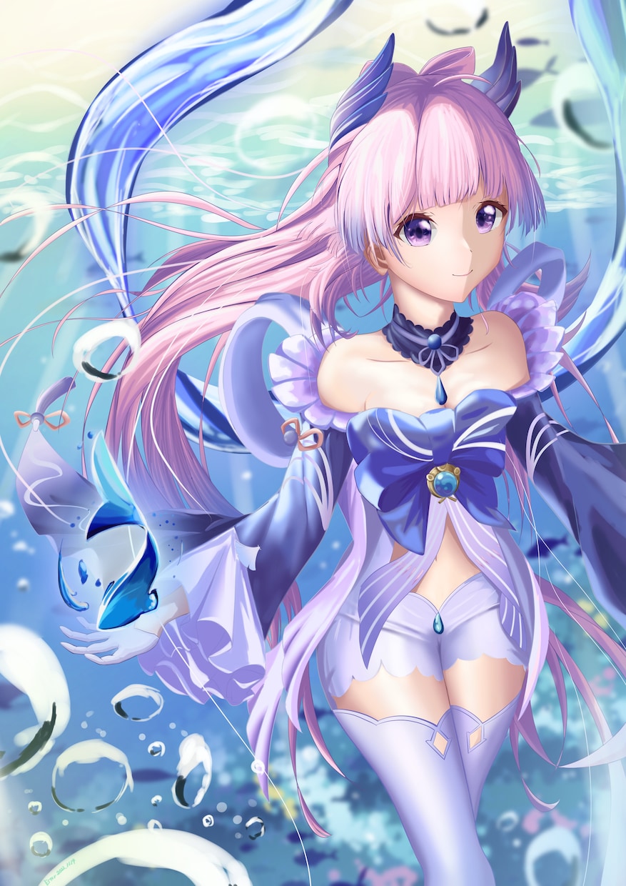 二次創作の美少女の一枚絵を描きます 駆け出しのため4000円で一枚絵を描きます イメージ1