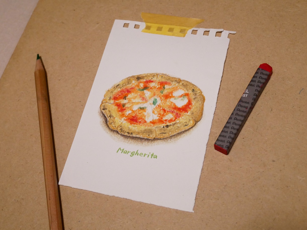 最短2日/メニューやSNS用食べ物イラスト描きます 水彩色鉛筆・パステル・線画の3つのテイストから選択できます イメージ1