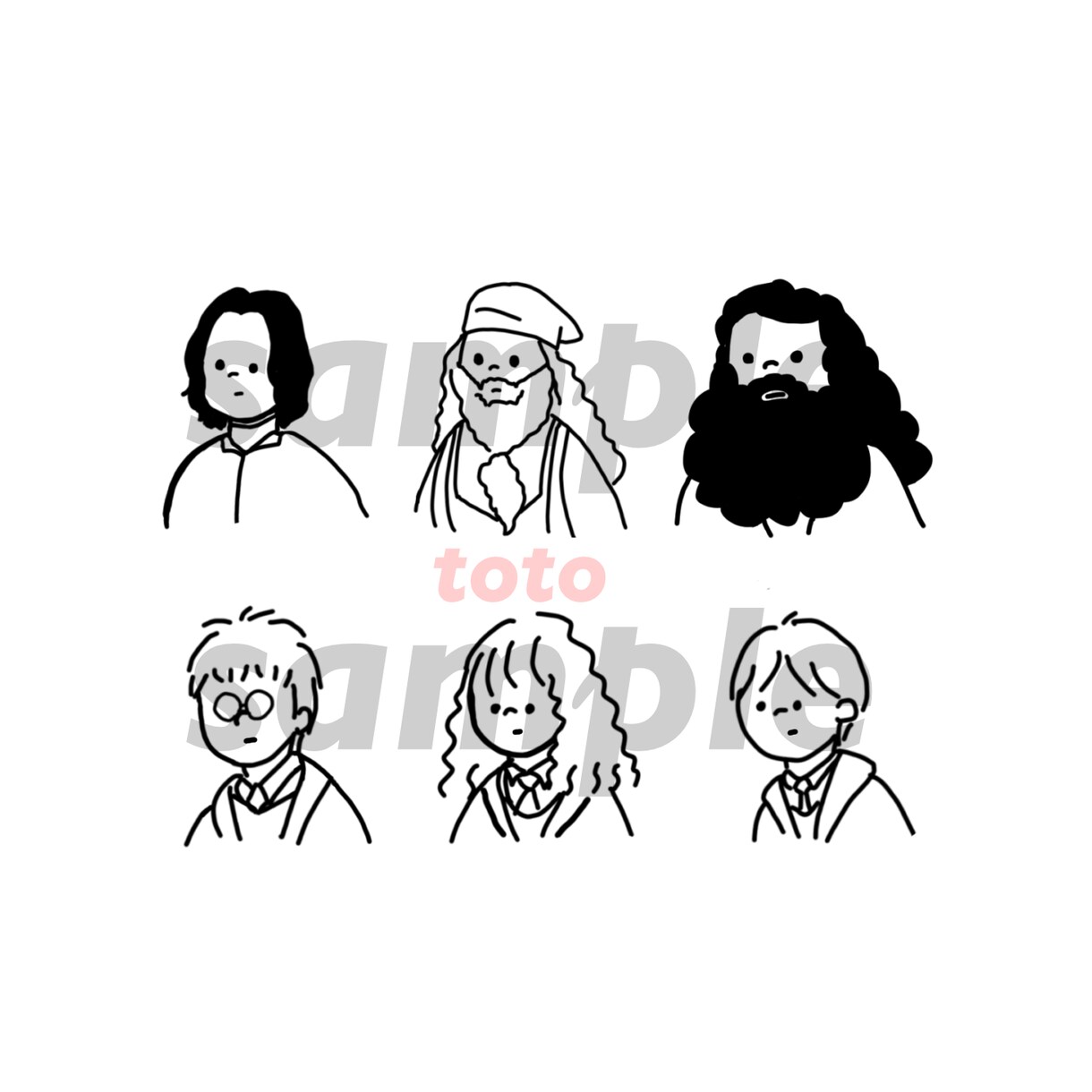 シンプルで可愛い似顔絵描きます LINE/Twitter/Instagram等のアイコンに！ イメージ3