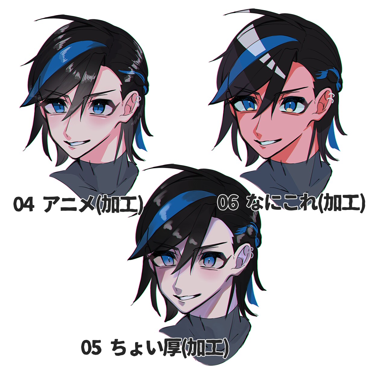 目を引くかっこいいアイコンやサムネイル作ります 厚みがあり迫力満点のかっこいいイラストを求めている方必見です イメージ3