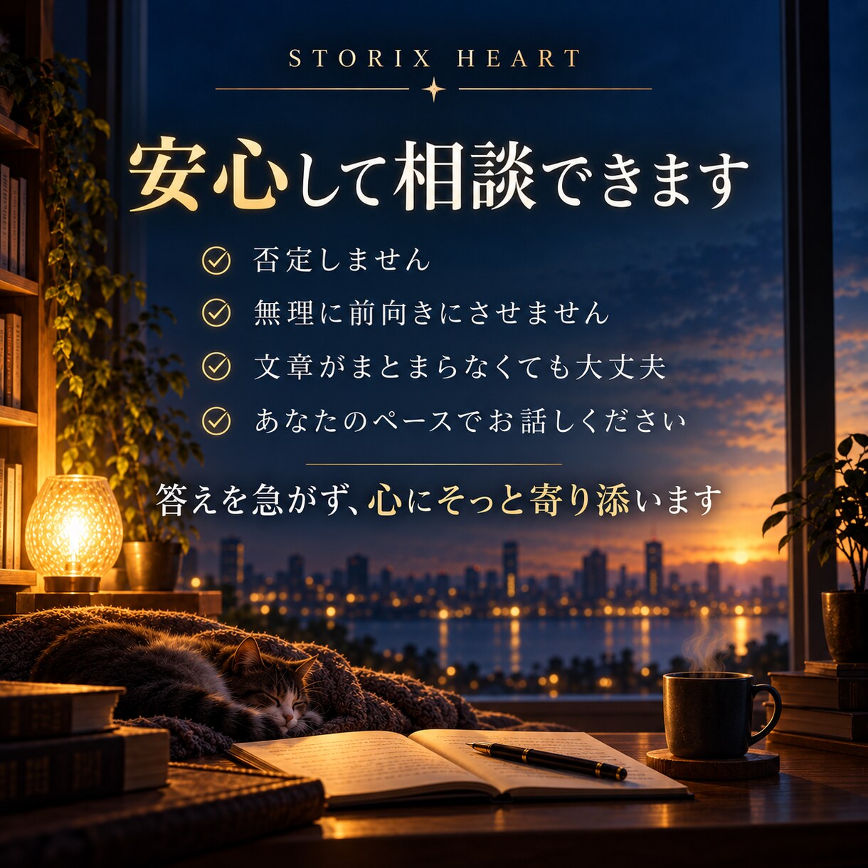 人生に行き詰まったあなたの心に、文章で寄り添います 誰にも言えない悩みを否定せず、あなただけの言葉を届けます イメージ3